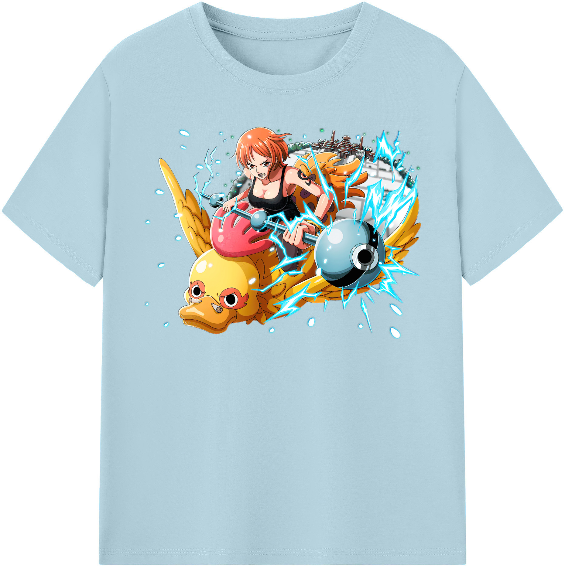 ワンピース ナミ ONE PIECE Nami 綿100％半袖Tシャツ（フロントプリント）